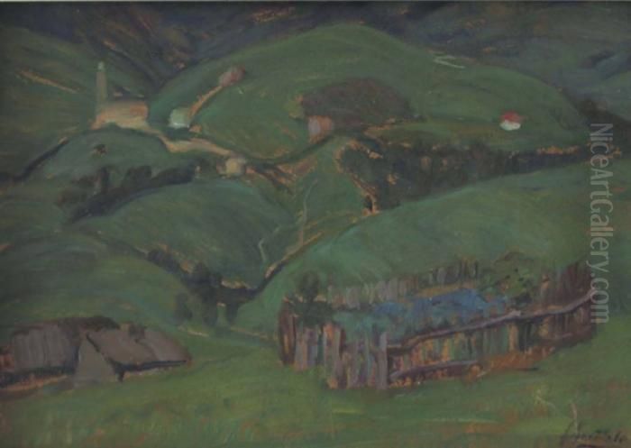 Paesaggio Asolano Oil Painting by Ferruccio Scattola