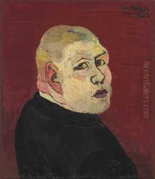 Hochwurden Oil Painting by Josef Scharl