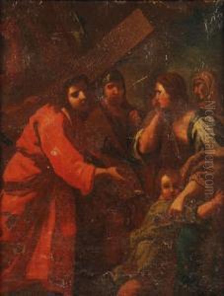 The Walk To Thecross Oil Painting by Bartolomeo Schedoni