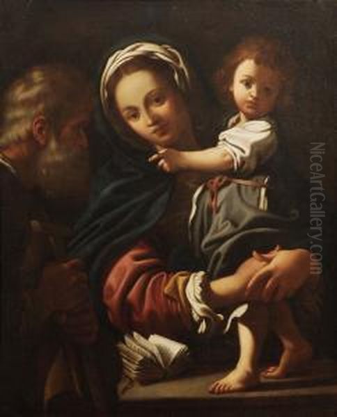Sacra Famiglia Oil Painting by Bartolomeo Schedoni
