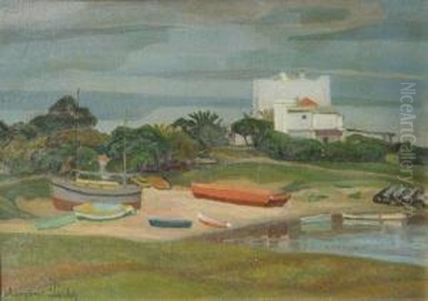 Punta Del Este Oil Painting by Dolcey Schenone Puig