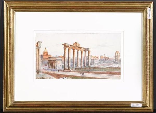 Forum Romanum. Oil Painting by Federico Schianchi
