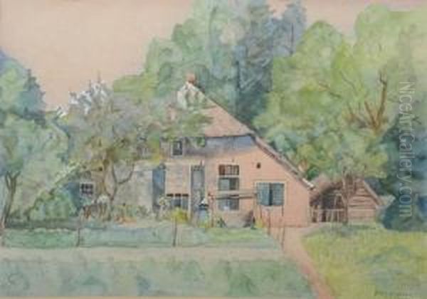 The Cottage Garden Oil Painting by Piet Schipperus