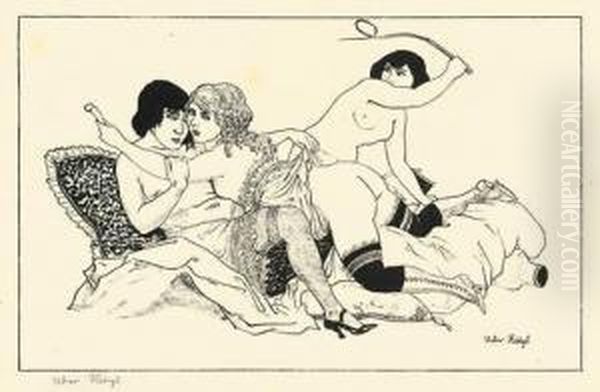 Die Polin Oil Painting by Rudolf Schlichter