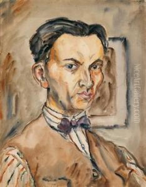 Portrat Eines Herren Oil Painting by Rudolf Schlichter