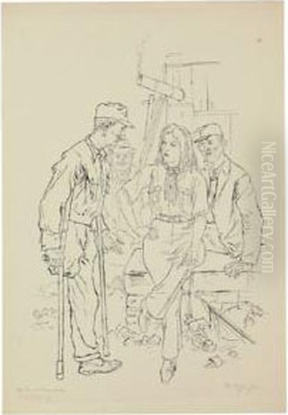 Provenienz: Oil Painting by Rudolf Schlichter