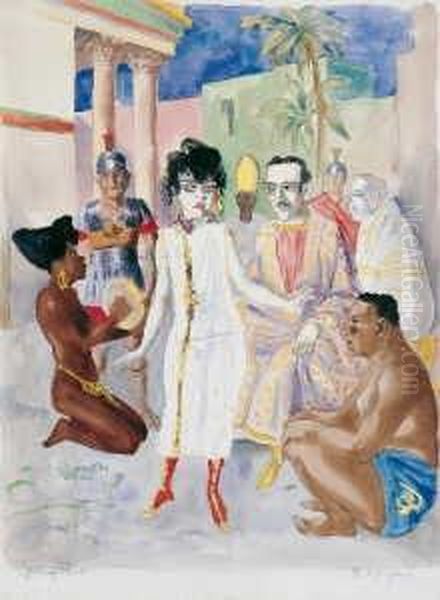 Heliogabal Oil Painting by Rudolf Schlichter