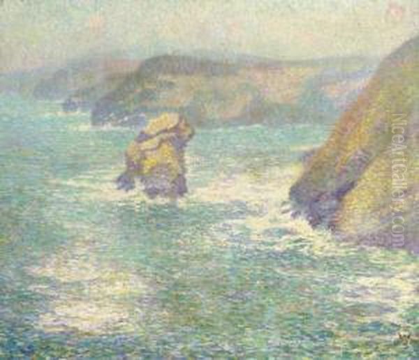Les Falaises Oil Painting by Willy Schlobach