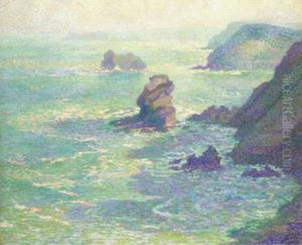 Les Falaises Oil Painting by Willy Schlobach