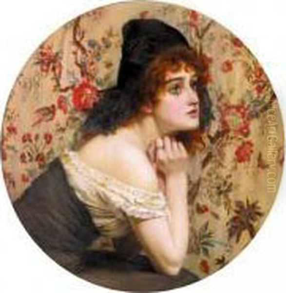 Ninon, Ninon, Que Fais-tu De La Vie? - Oil Painting by Herbert Gustav Schmalz