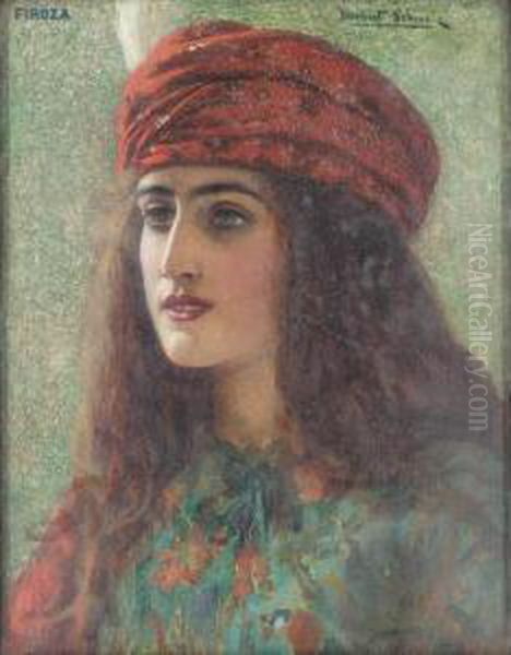 Firoza Oil Painting by Herbert Gustav Schmalz