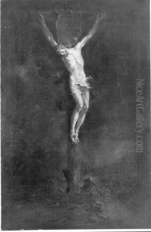 Christus Am Kreuz Oil Painting by Martin Johann Schmidt