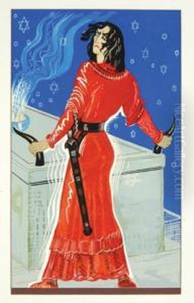 Le Livre Des Rois Oil Painting by Francois-Louis Schmied