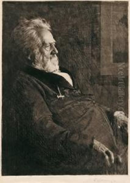 Radierung Oil Painting by Ferdinand Schmutzer