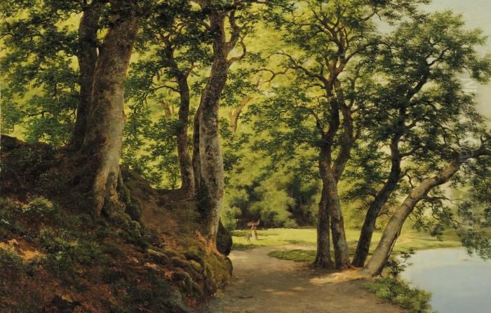 Paesaggio Boschivo Oil Painting by Axel Thorsen Schovelin