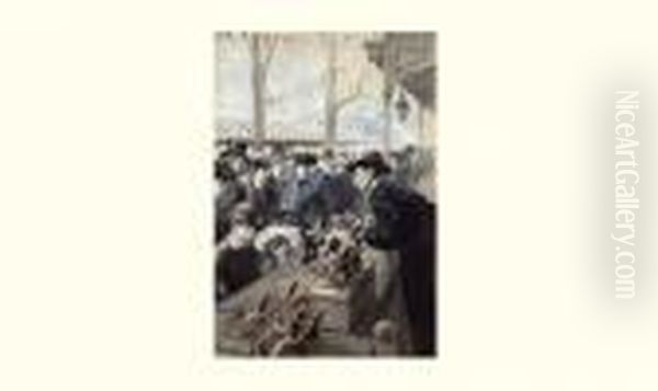 Le Concours Lepine : Deuxieme 
Exposition Annuelle De Jouets, Au Jardin De Paris, Circa 1902 Oil Painting by Georges Bertin, Dit Scott De Plagnolles