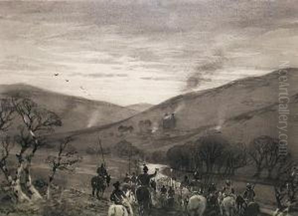 Old Wat Coming Home To Kirkhope Oil Painting by Tom Scott