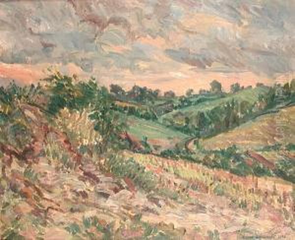 Summer Landscape Oil Painting by Elliott Seabrooke