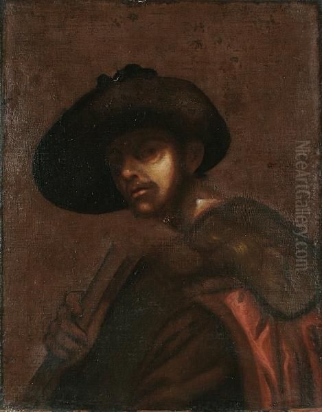 Portrait Of A Man Holding A Scroll Oil Painting by Sebastiano Del Piombo