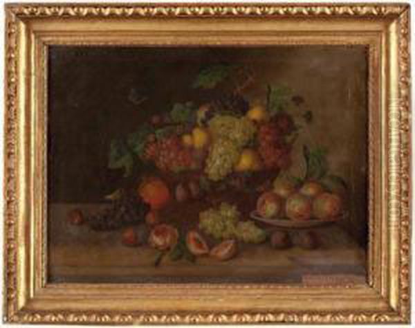 Fruchtestillleben Oil Painting by Georg (Johann G.) Seitz