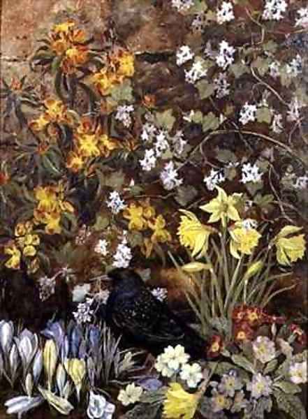 Spring Flowers Oil Painting by Mary Ensor