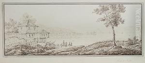 The Bosphorus At Istanbul Oil Painting by Antonio Senape