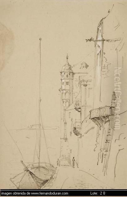 Sin Titulo Oil Painting by Rafael Senet y Perez