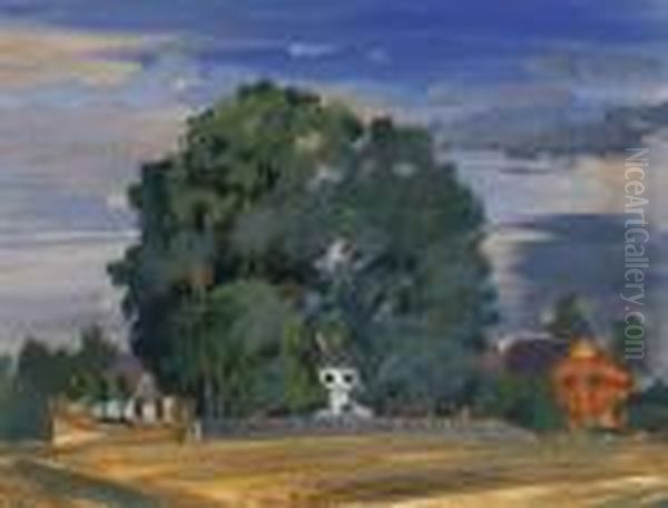 Baumgruppe-elbe Oil Painting by Franz Senkinc