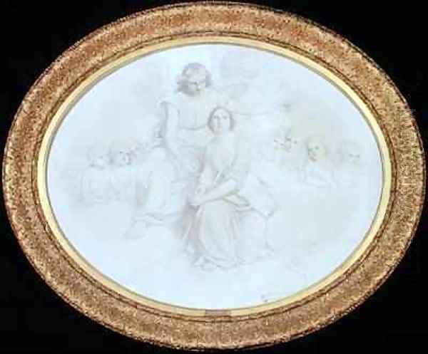 A scene illustrating lines 979-995 from Comus Oil Painting by Sir Charles Lock Eastlake