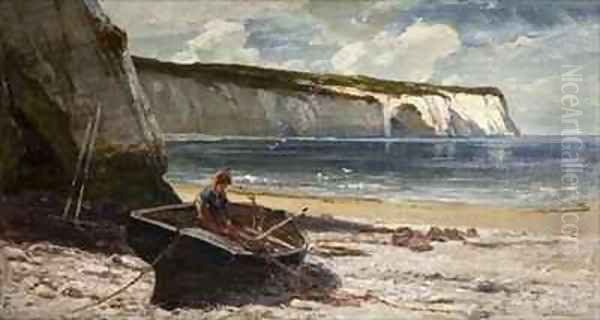 Coast Scene Oil Painting by Edwin Ellis