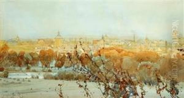 Blick Auf Turnov Oil Painting by Jaroslav Setelik