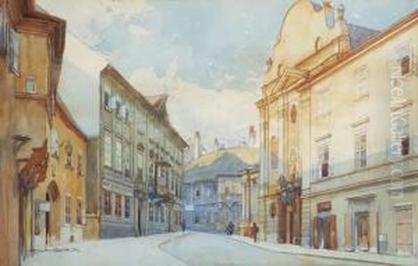 From Bratislava Oil Painting by Jaroslav Setelik
