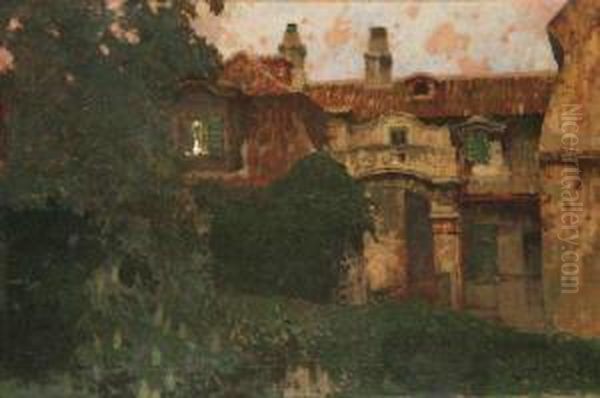 Aprague Motif Oil Painting by Jaroslav Setelik