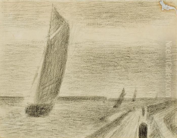 Petit Fort Philippe Oil Painting by Georges Seurat