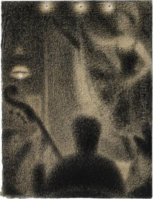 Au Divan Japonais Oil Painting by Georges Seurat