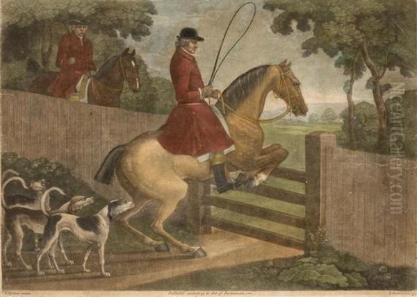 English Hunting Scene Oil Painting by James Seymour