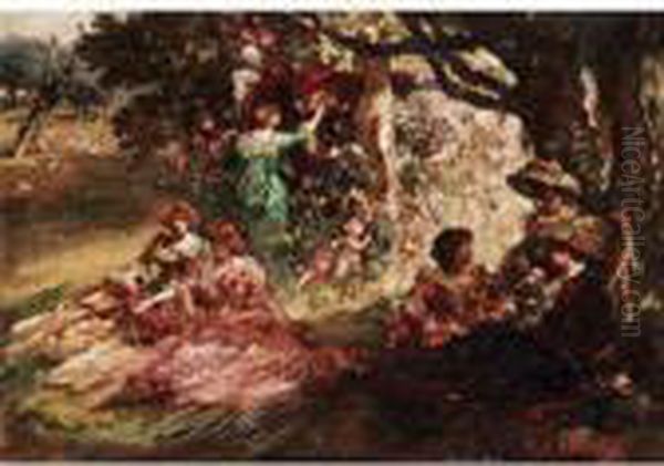 Fete Champetre Oil Painting by William Somerville Shanks