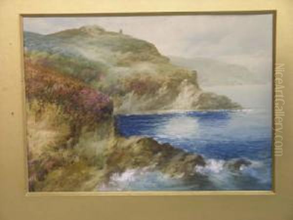 Unframed Watercolour Duty Point,
 W. Lynton, Signed,10 X 14in. A G. Bate Watercolour Of A Lighthouse Oil Painting by John Shapland