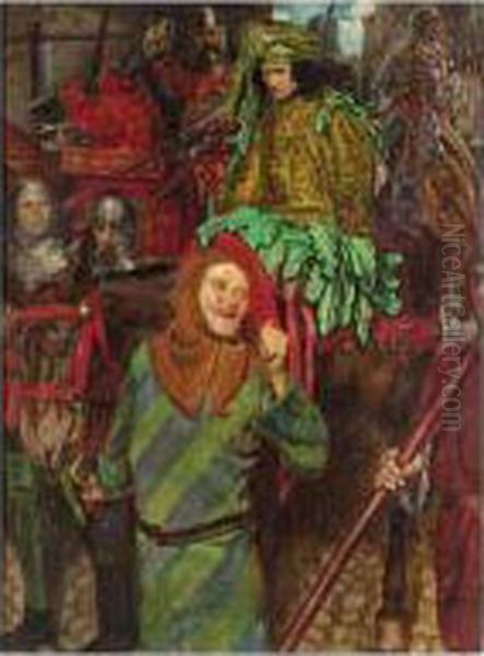 For He Cometh In With Vanity And
 Departeth In Darkness, And His Name Shall Be Covered With Darkness Oil Painting by John Byam Liston Shaw