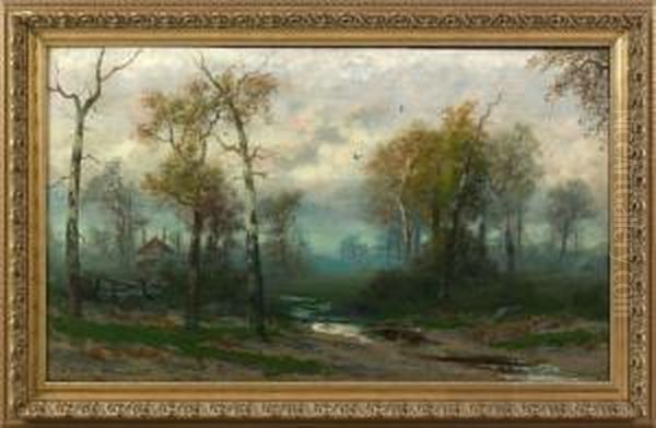 Spring Landscape Oil Painting by Christopher H. Shearer