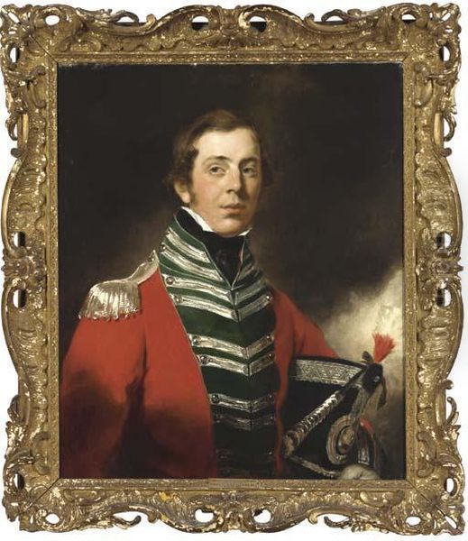 Portrait Of Captain Sir Charles 
Hastings Doyle, Half-length, In Theuniform Of The 24th Regiment Of Foot Oil Painting by Martin Archer Shee