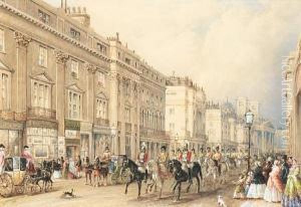 Drawing Room Day, Regent Street Oil Painting by George Shepherd