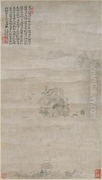 Untitled Oil Painting by Shitao Daoji