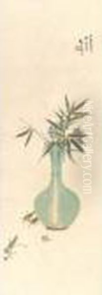 Modern Chinese Paintings From An Asian Private Collection
 

 
 
 

 
 Bamboo And Grasshopper Oil Painting by Chen Shuren