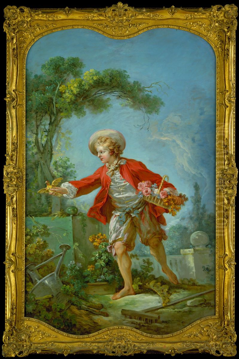 The Gardener Oil Painting by Jean-Honore Fragonard