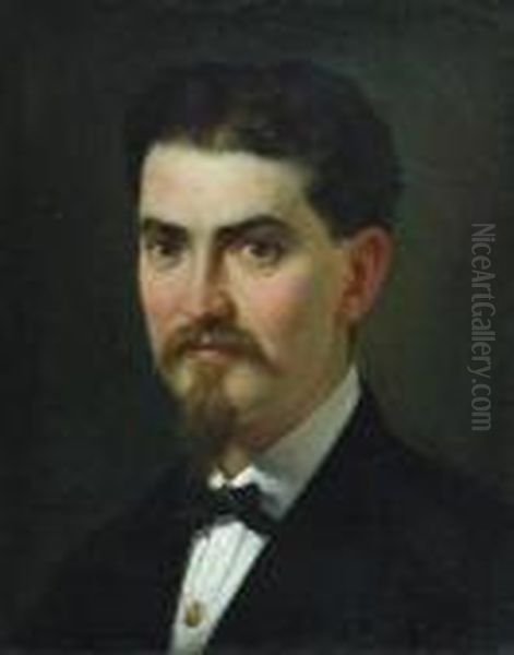 Autoportret Oil Painting by Henrik Ippolipovich Semiradskii