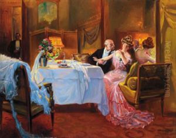 Nel Separe Oil Painting by Max Silbert