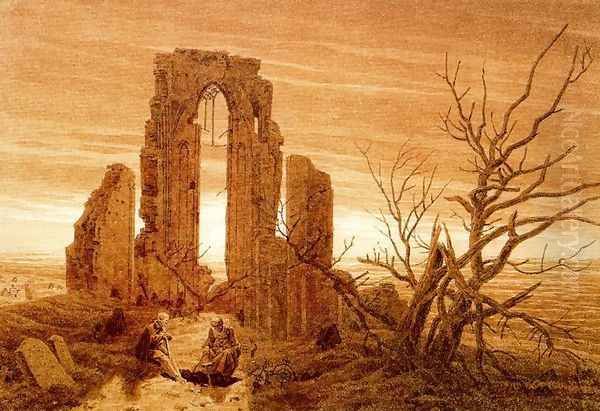 Winter Oil Painting by Caspar David Friedrich