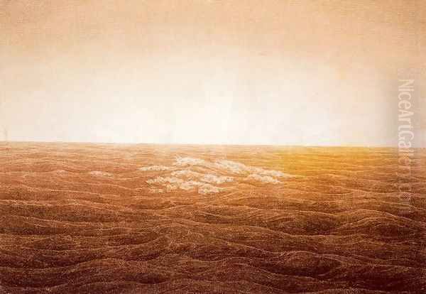 Sunrise over the Sea Oil Painting by Caspar David Friedrich