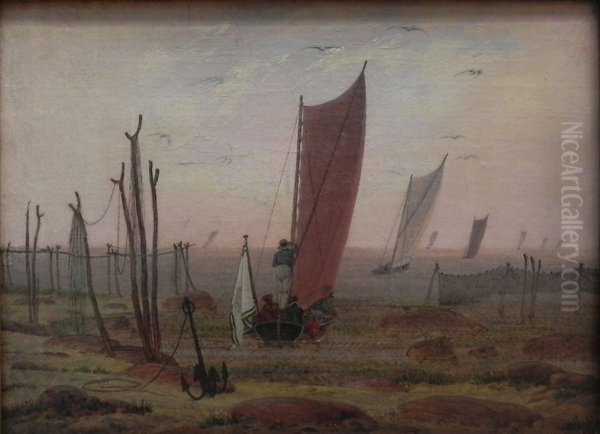 Morning Oil Painting by Caspar David Friedrich